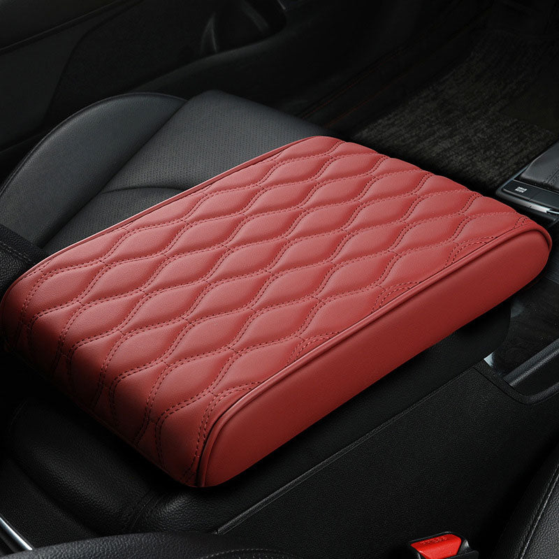 Leather Car Armrest Box Pad