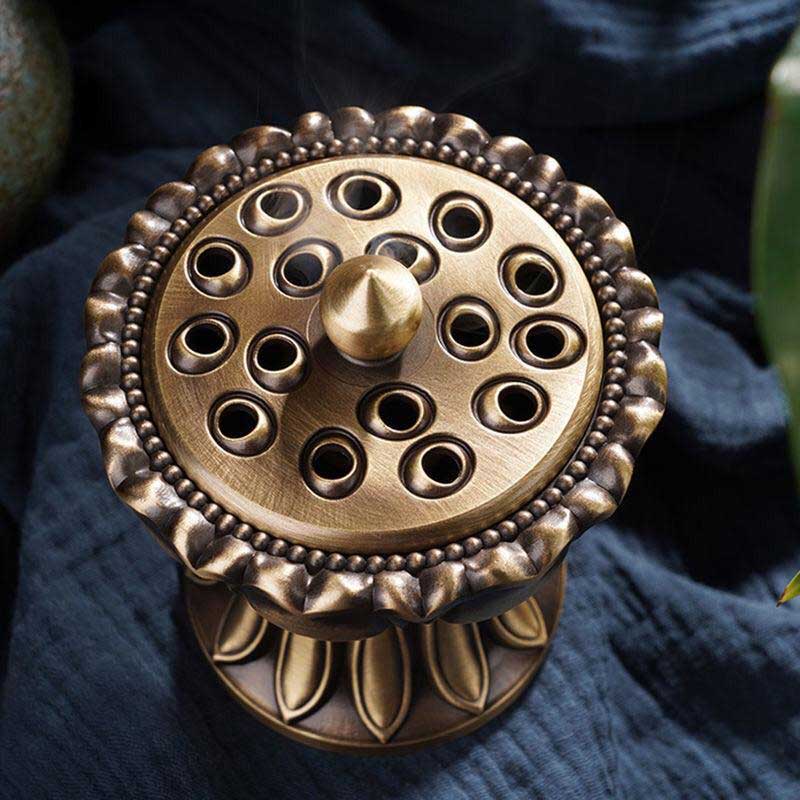 Lotus Lamp Sandalwood Incense Burner