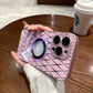 Rhombus Glitter Powder Magnetic Phone Case