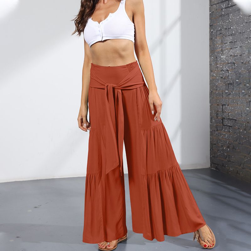 Pleated Wide-Leg Pants