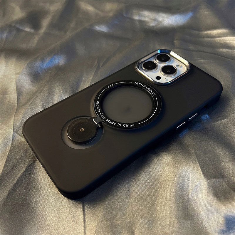 Frosted Phone Case with Folding Magnetic Bracket