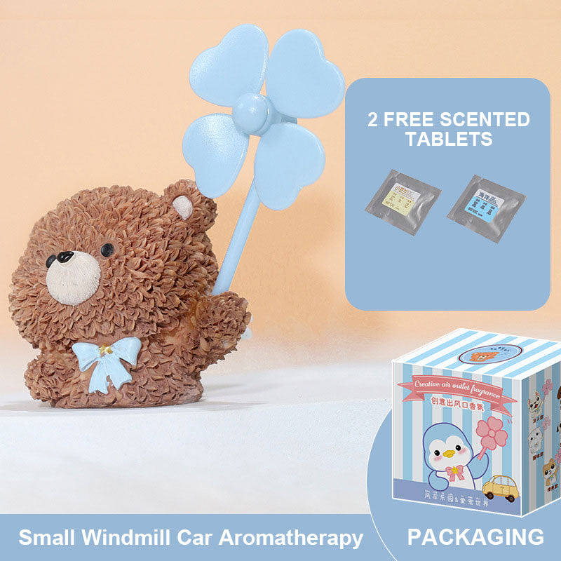 Cartoon Rotatable Small Windmill Car Aromatherapy