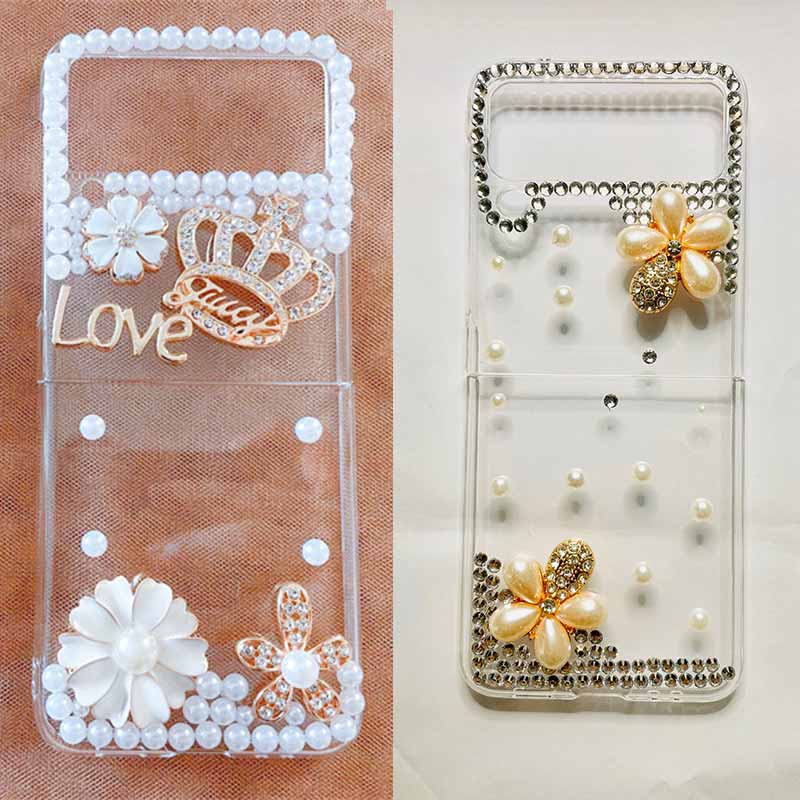 Rhinestone Folding Screen Phone Case