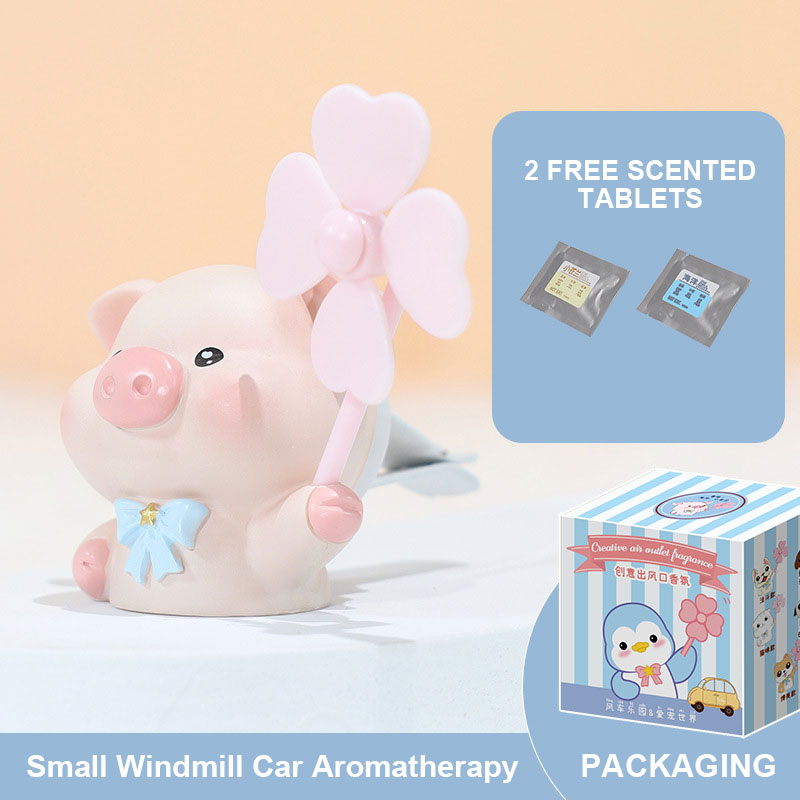 Cartoon Rotatable Small Windmill Car Aromatherapy