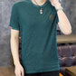 Men'S High-End Round Neck Plus Size T-Shirt