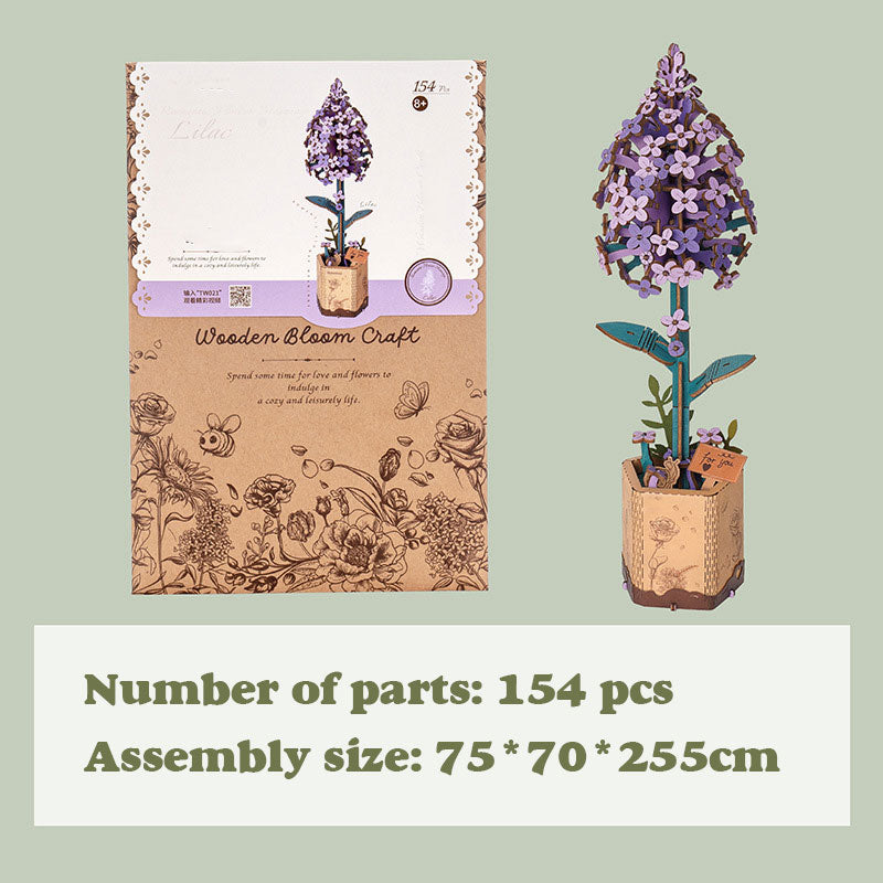 Preserved Flower Wooden Puzzle