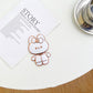 Rabbit Cartoon Mirror Rear Adhesive Bracket🐇