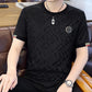 Men'S High-End Round Neck Plus Size T-Shirt