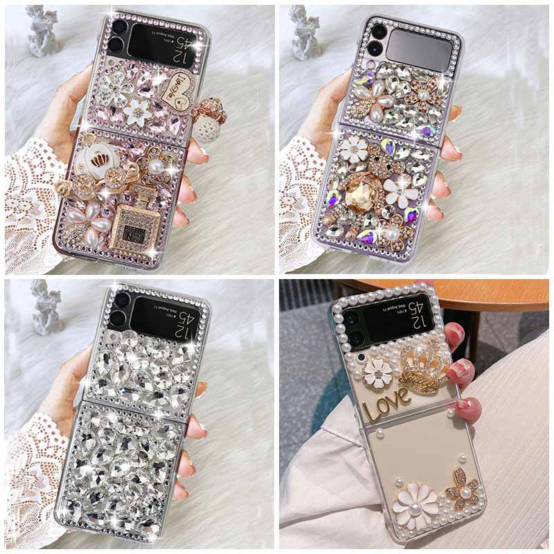 Rhinestone Folding Screen Phone Case