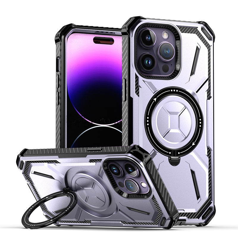 Drop-Proof Swivel Bracket Magnetic Phone Case