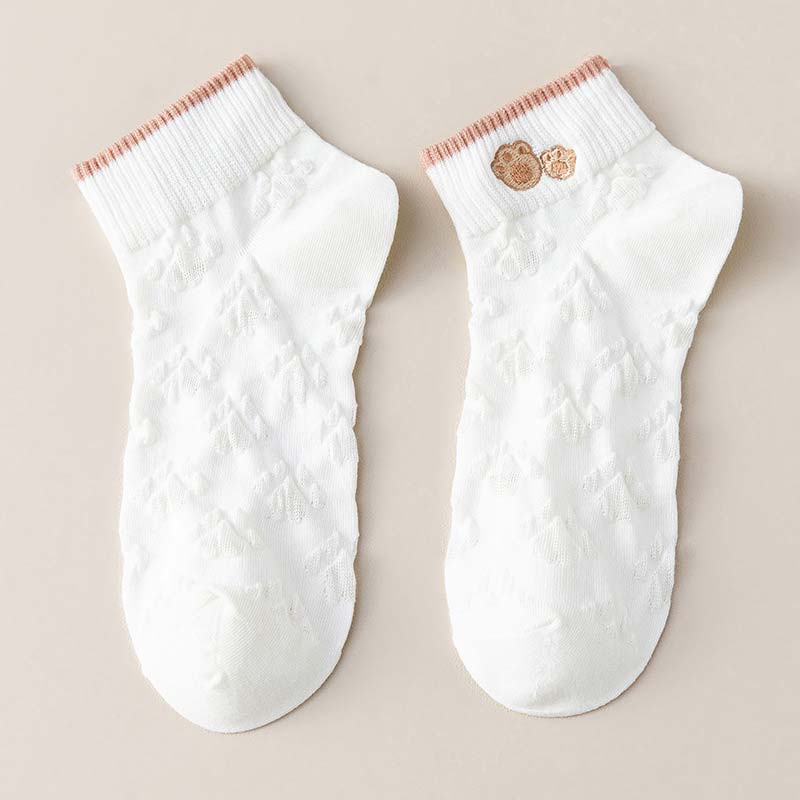 Summer Thin Cotton Socks(5pcs)