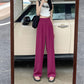 Women'S High Waist Slimming Suit Wide Leg Pants