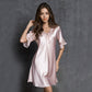 Lace Nightclothes Ice Silk Short Sleeve