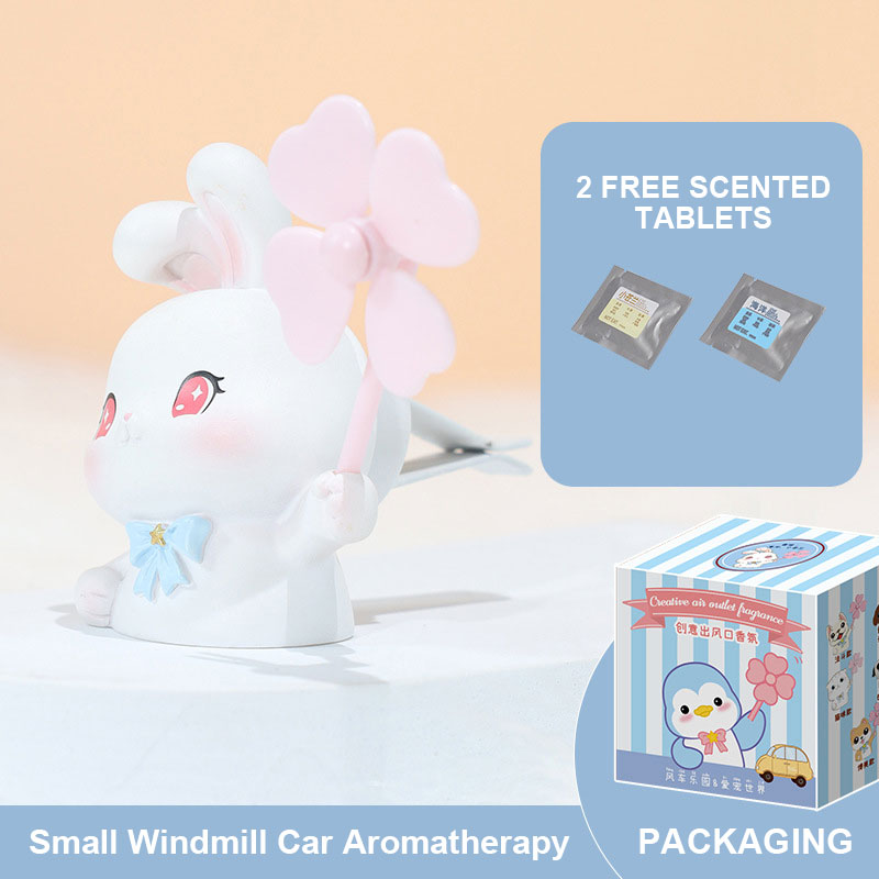 Cartoon Rotatable Small Windmill Car Aromatherapy