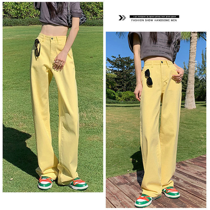 High Waist Colorful Wide Leg Pants