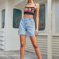 High Waist Loose Slim Denim Shorts