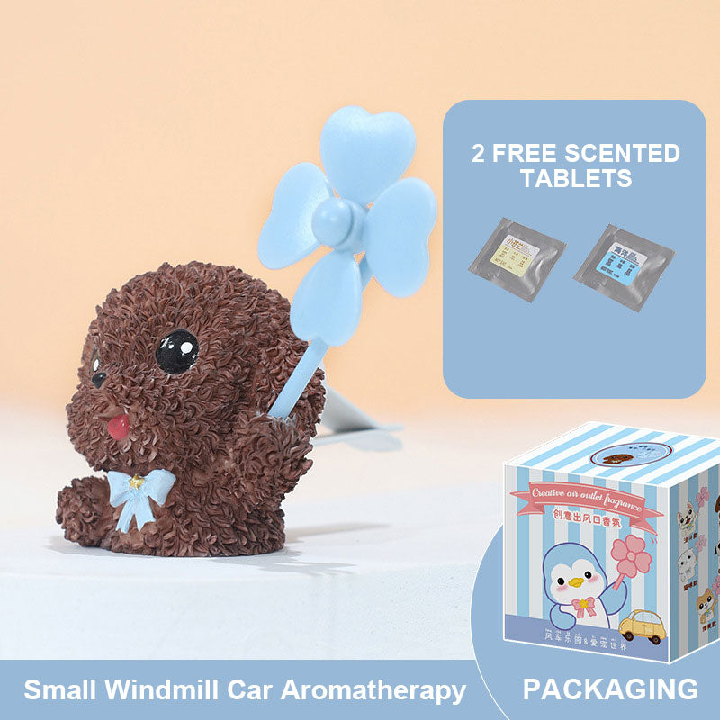 Cartoon Rotatable Small Windmill Car Aromatherapy