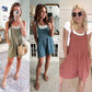 Casual Adjustable Strap Loose Bib Rompers