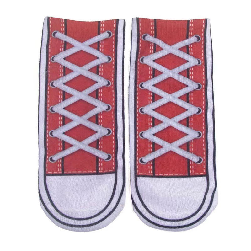 3D Graphic Fun Flip Flop Socks