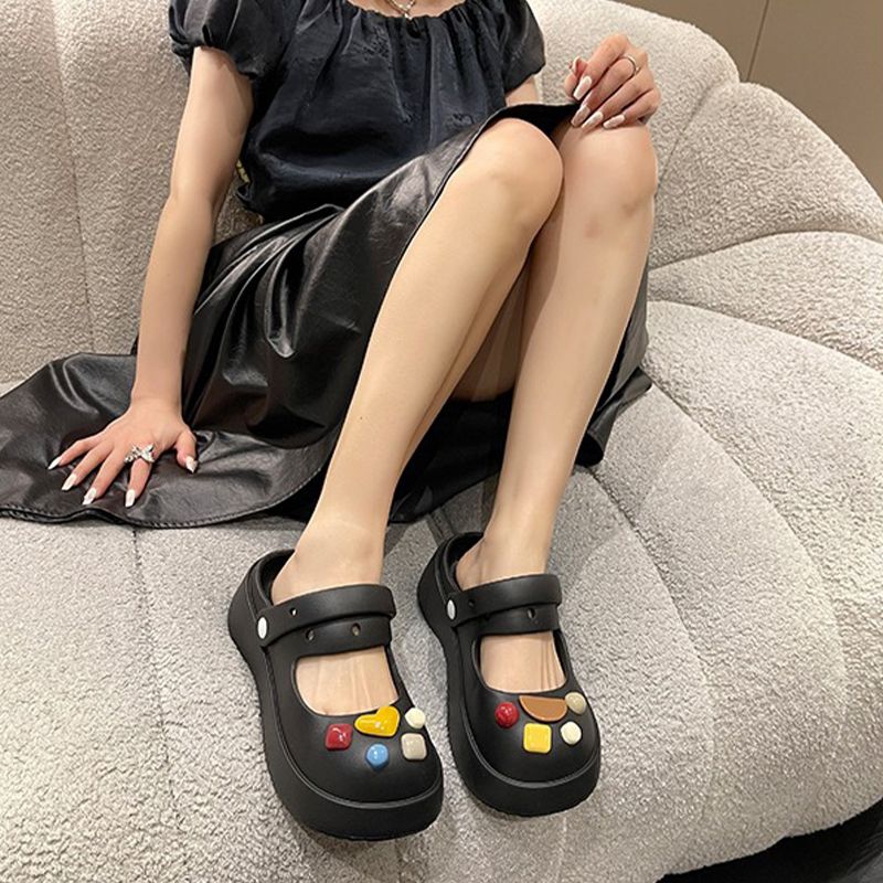 Baotou Half Drag Sandals Clogs