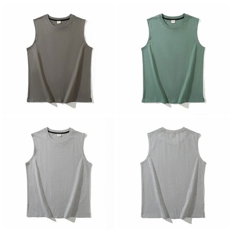 Men'S Pure Cotton Sleeveless T-Shirt