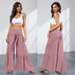 Pleated Wide-Leg Pants