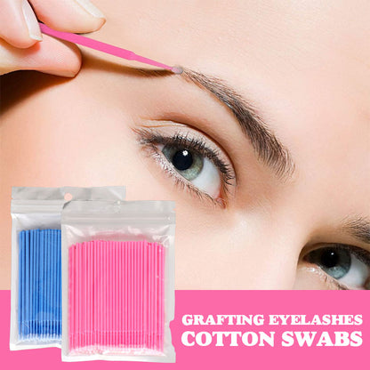 Grafting Eyelashes Cotton Swabs (2pcs)