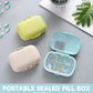 Portable 8 Compartment Sealed Medicine Box