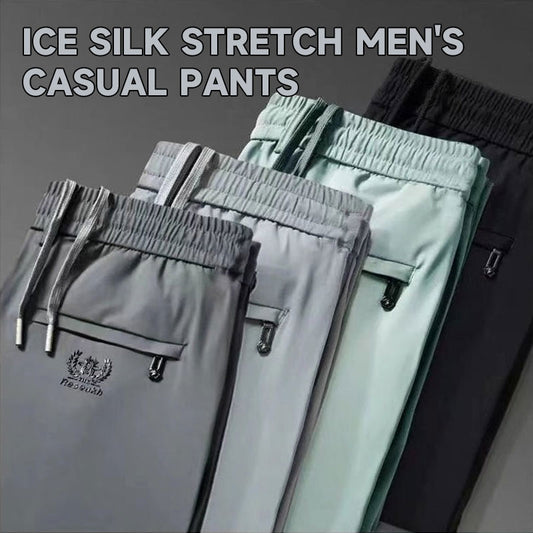 Ice Silk Stretch Men's Casual Pants