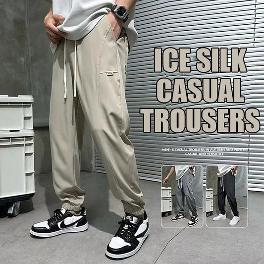 Men'S Ice Silk Casual Pants