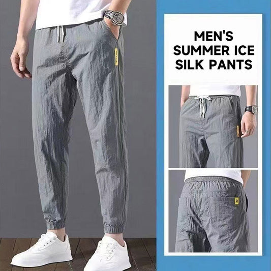 Men'S Summer Ice Silk Pants