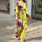 Printed High Waist Jumpsuit