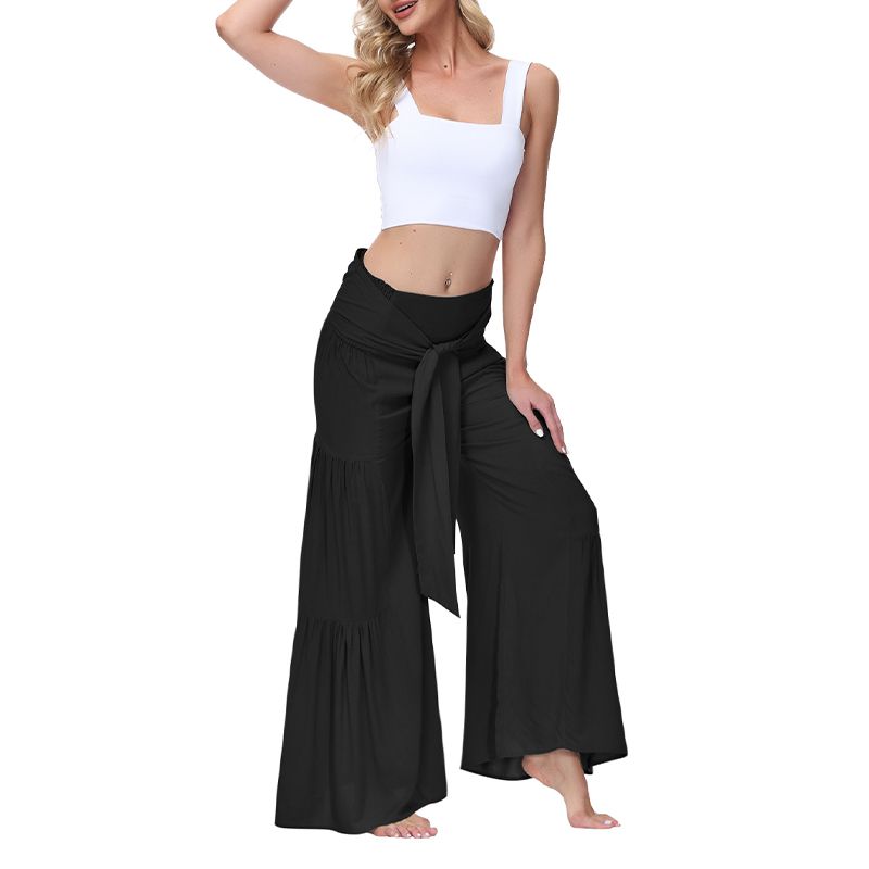 Pleated Wide-Leg Pants