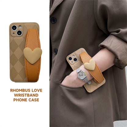 Rhombus Love Wristband Phone Case