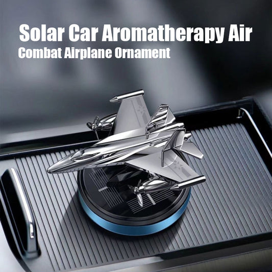 Solar Car Aromatherapy Air Combat Airplane Ornament