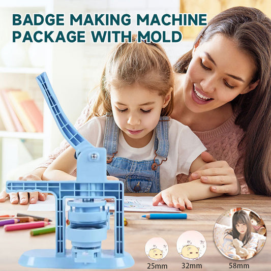 Badge Making Machine Package With Mold