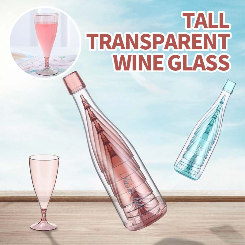 Tall Transparent Wine Glass🍸