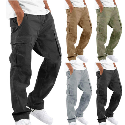 Multi-Pocket Casual Cargo Trousers