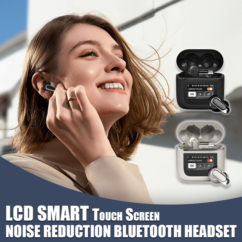 Lcd Smart Touch Screen Noise Reduction Bluetooth Headset