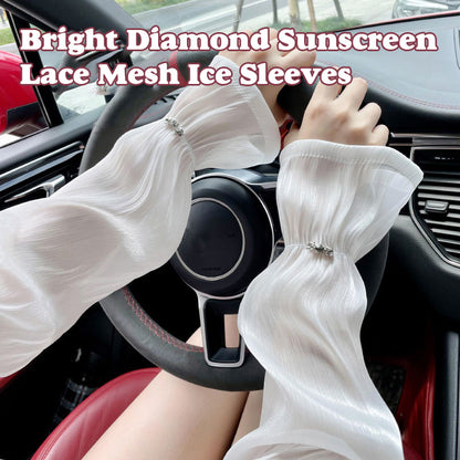 Bright Diamond Sunscreen Lace Mesh Ice Sleeves