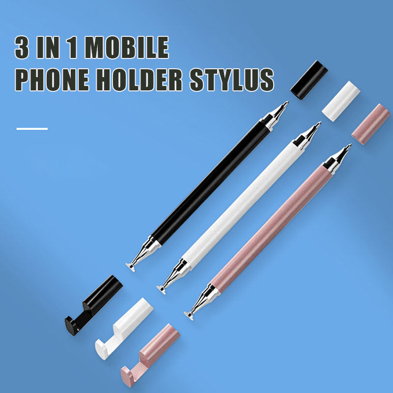 3 In 1 Mobile Phone Holder Stylus