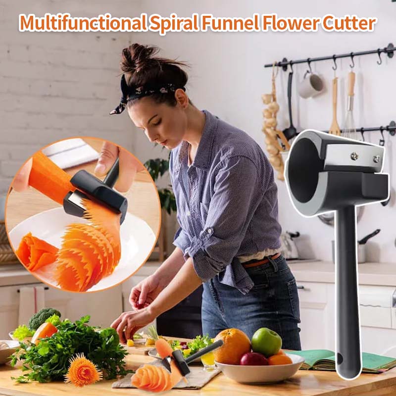 Multifunctional Spiral Funnel Flower Cutter