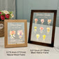 Personalized Birth Flower LED Light Photo Frame