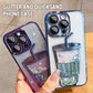 Glitter Three-Dimensional Quicksand Cup Mobile Phone Case