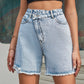 High Waist Loose Slim Denim Shorts