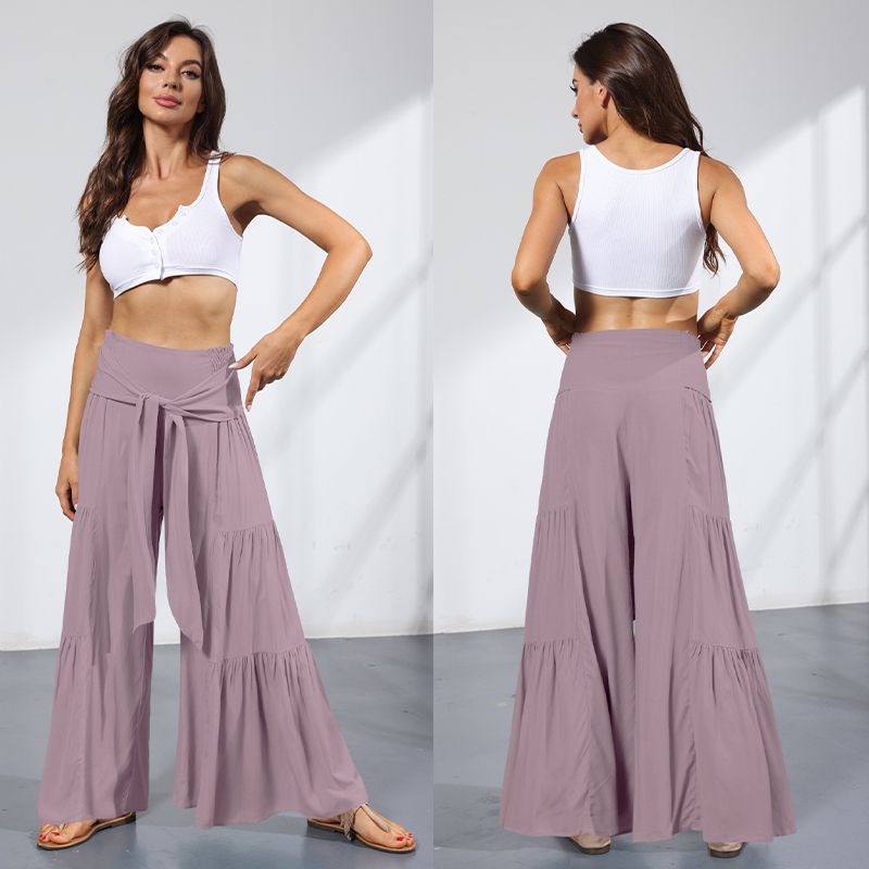 Pleated Wide-Leg Pants