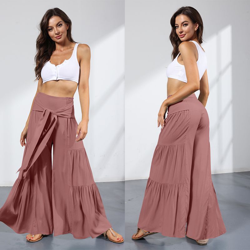 Pleated Wide-Leg Pants