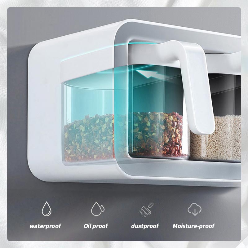 Wall Mounted Seasoning Storage Combination Set