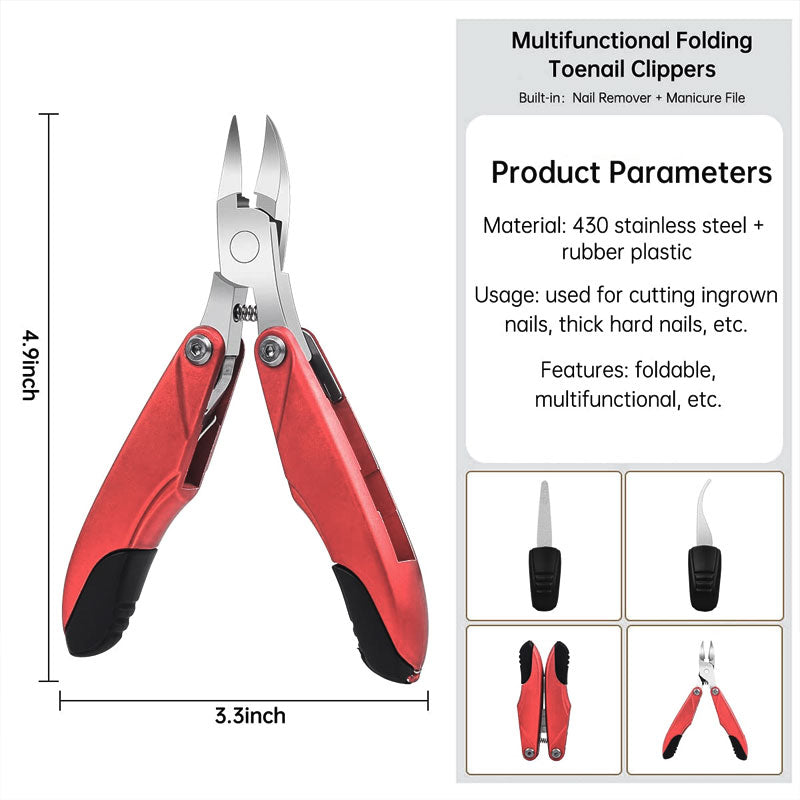 Stainless Steel Foldable Eagle Pliers Toe Nail Clippers