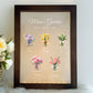 Personalized Birth Flower LED Light Photo Frame